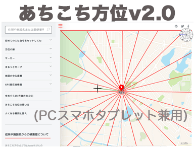 あちこち方位 案内板