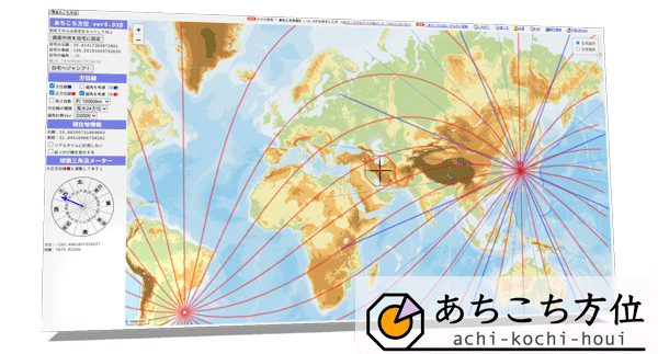 あちこち方位 案内板